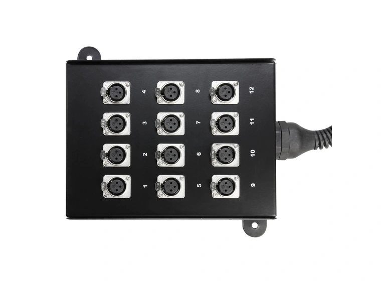 Stageboks 12/0, Metalboks med håndtak, 10m 